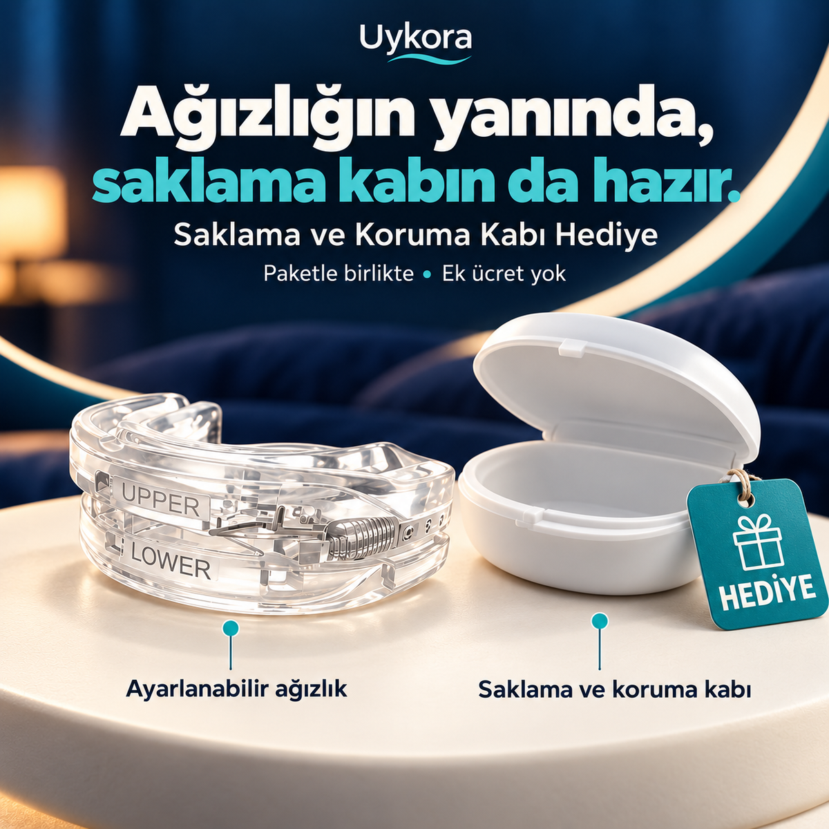 Uykora™ Ayarlanabilir Horlama Önleyici Ağızlık